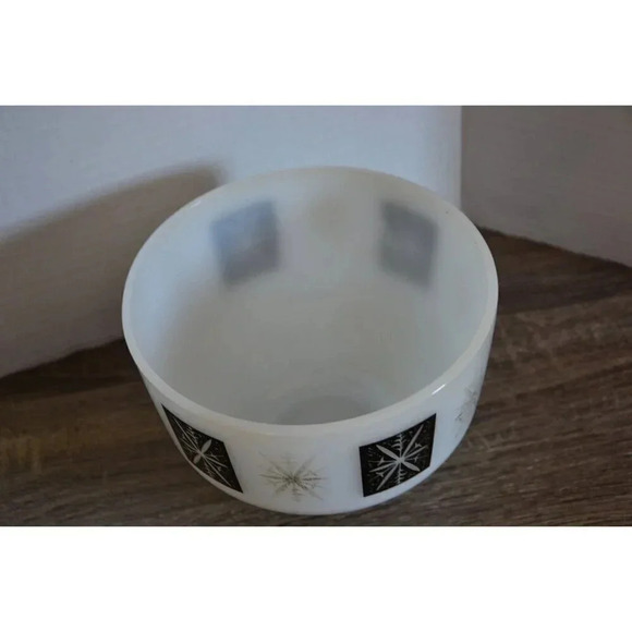 Vtg Federal Glass Snowflake Bowl - Picture 4 of 7